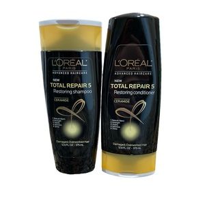 NEW L'Oreal Paris Total Repair 5 Shampoo & Conditioner Set 12.6 oz ea.